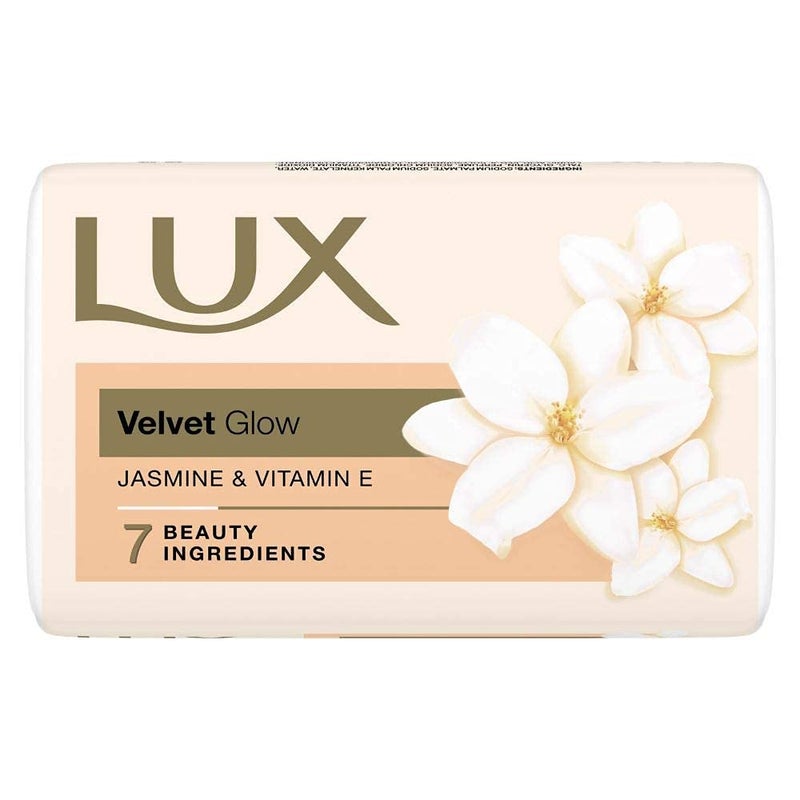 Lux Velvet Touch Jasmine & Almond Oil Soap Bar, 3x150g - Image 1